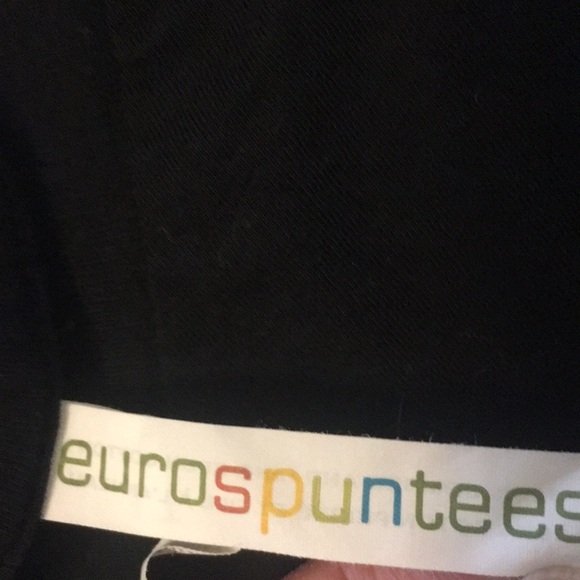 V-Neck Short Sleeve T-Shirt Black - Picture 5 of 9